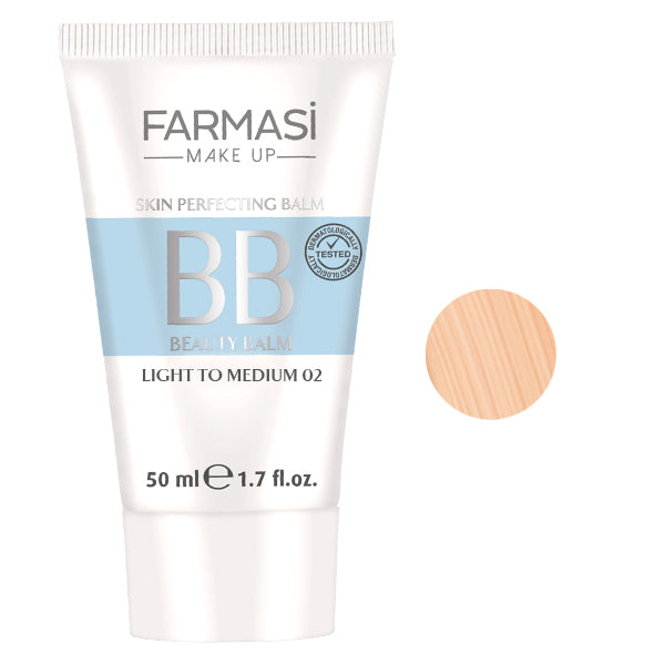 FARMASI
BB CREAM 02 LIGHT TO MEDIUM
დატენიანება • ბუნებრივი დაფარვა • SPF 15