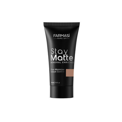 FARMASI
STAY MATTE 106
მქრქალი ტონალური საფუძველი