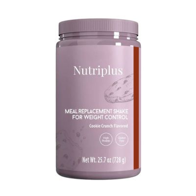NUTRIPLUS Cookie Crunch საკვების შემცვლელი შეიკი