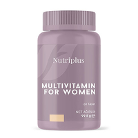 NUTRIPLUS ვიტამინები ქალბატონებისთვის Multivitamin for Women, ვიტამინებისა და მინერალების კომპლექსი, 60 აბი