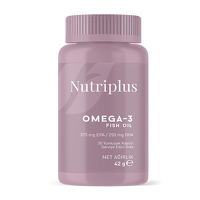 NUTRIPLUS OMEGA-3 თევზის ზეთი EPA და DHA-თი