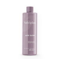 Nutriplus ALOE GLOW ნატურალური ალოე ვერას წვენი მანგოს არომატით, საჭმლის მომნელებელი სისტემის, კანისა და იმუნიტეტის მხარდასაჭერად 450 მლ.